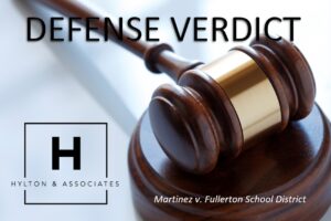Defense Verdict with gavel