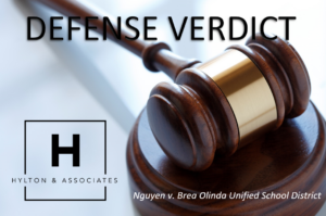 Hylton Defense Verdict with gavel
